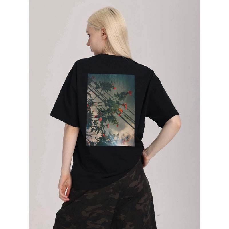 ESSENTIALS Floral Graphic Oversized T-Shirt